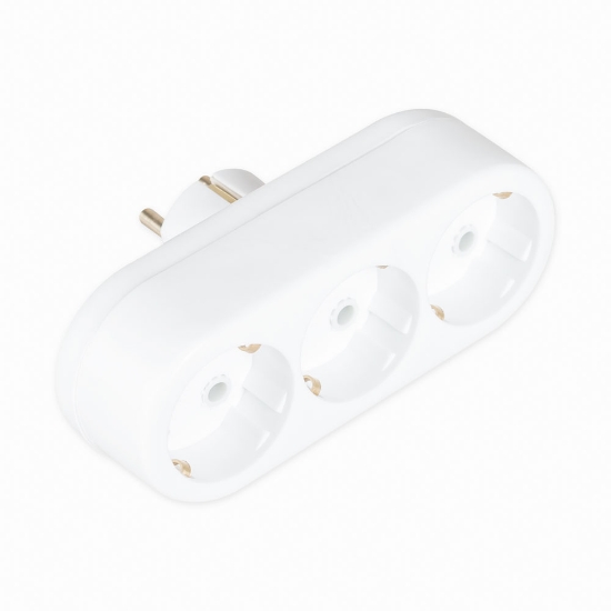 Imagine Triplu ștecher Schuko ceramic – IPEE