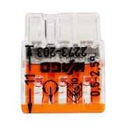 Imagine Clemă legătură 3 conductoare FY 0,5-2,5mm² – WAGO | 2273-203