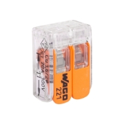 Imagine Clemă legătură 2 conductoare FY/MYF 0,2-4mm² – WAGO | 221-412