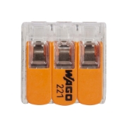 Imagine Clemă legătură 3 conductoare FY/MYF 0,2-4mm² – WAGO | 221-413