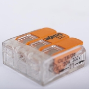 Imagine Clemă legătură 3 conductoare FY/MYF 0,2-4mm² – WAGO | 221-413