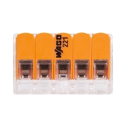 Imagine Clemă legătură 5 conductoare FY/MYF 0,2-4mm² – WAGO | 221-415