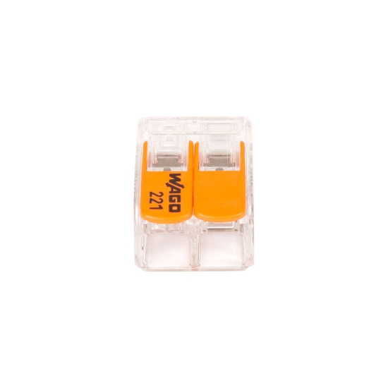 Imagine Clemă legătură 2 conductoare FY/MYF max. 6mm² – WAGO | 221-612