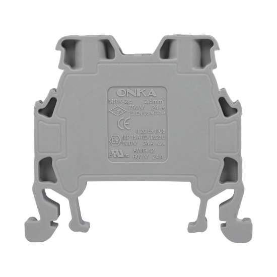 Imagine Clemă șir MRK 2,5mm² gri – ONKA | ONKA-1012