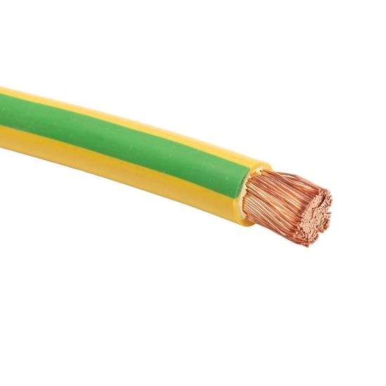 Imagine Conductor flexibil cupru, MYF 6 mm², verde-galben – colac