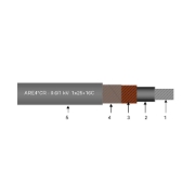 Imagine Cablu aluminiu tip Enel, AUE4*CR 1x10+6C 0.6/1KV ENEL DC 4125