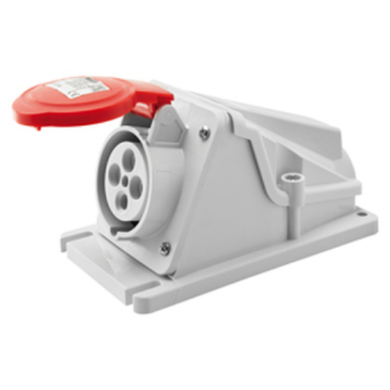 Imagine Priză industrială aplicată 3P+N+E 32A 400V IP44 6h 90° – GEWISS | GW62493