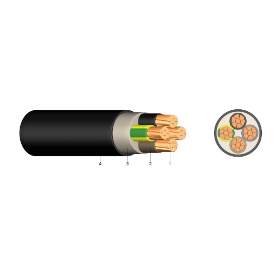 Imagine Cablu fără halogen cupru, N2XH 1x185 mm² B2ca – tambur