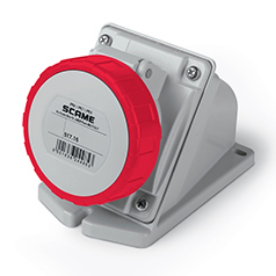 Imagine Priză industrială aplicată 3P+N+E 16A 400V IP67 – SCAME | 517.1657