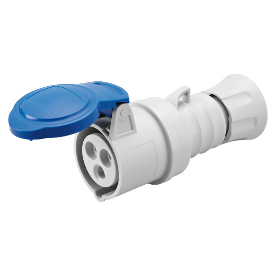 Imagine Cuplă 2P+E 32A 230V IP44 6h – GEWISS | GW62015H