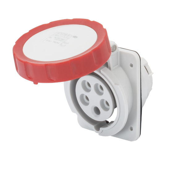 Imagine Priză industrială încastrată 3P+N+E 16A 400V IP67 6h 10° – GEWISS | GW62232H