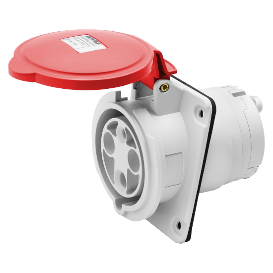 Imagine Priză industrială încastrată 3P+N+E 63A 400V IP44 6h 10° – GEWISS | GW63221H