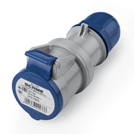 Imagine Priză industrială mobilă 2P+E 16A 250V IP44 – SCAME | 313.1643
