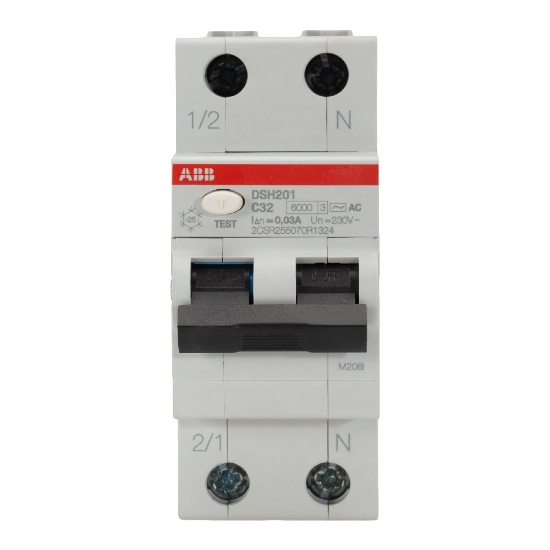 Imagine Intrerupator Diferential 32A 1P+N C 6KA 30MA, DSH201