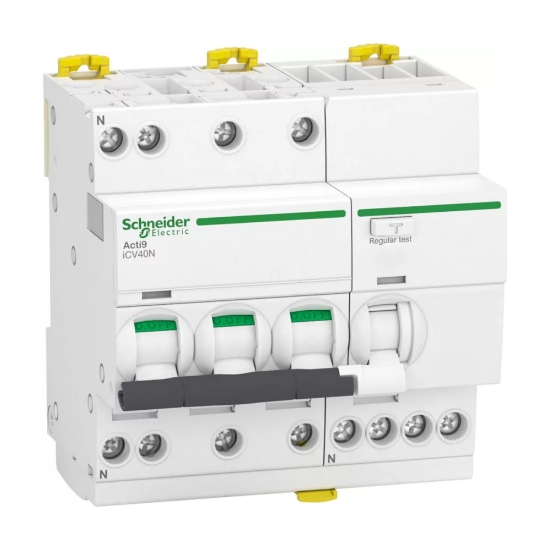 Imagine Întrerupător automat diferențial RCBO 20A 3P+N 30mA curba C 6kA – SCHNEIDER | A9DE3720