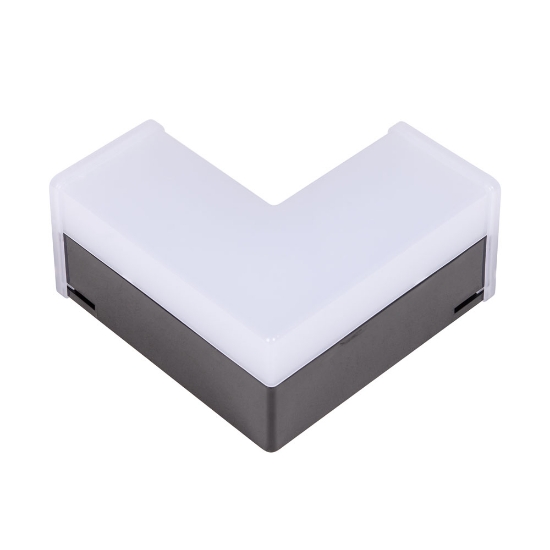 Imagine Element L Negru LED 8W 4000K IP44 pentru Corp Liniar interconectabil LED - NOVELITE
