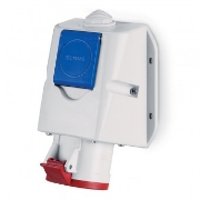 Imagine Priză industrială aplicată 3P+N+E+Schuko 16A IP44 – SCAME | 513.1657-DN