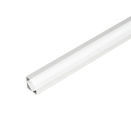 Imagine Profil aluminiu montaj colt Dispersor mat cu element capat de fixare 2m – ERSTE