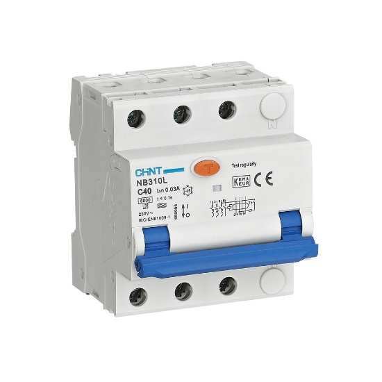 Imagine Intrerupator diferential RCBO 40A 3P+N 30mA 6kA tip AC, Chint