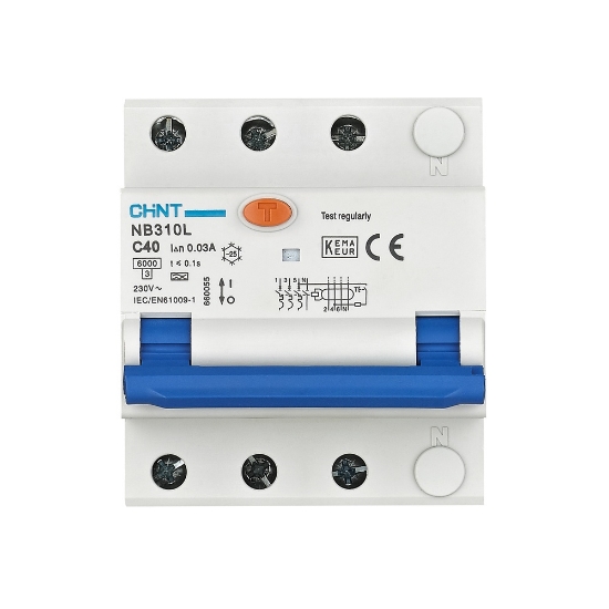 Imagine Intrerupator diferential RCBO 40A 3P+N 30mA 6kA tip AC, Chint