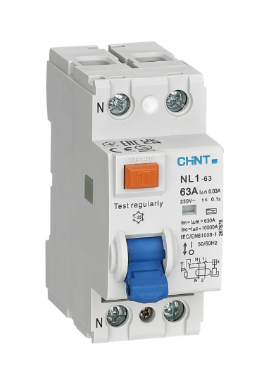 Imagine Intrerupator diferential RCCB 40A 2P 30mA 6kA tip AC, Chint