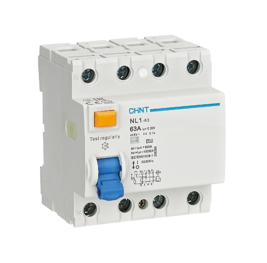 Imagine Intrerupator diferential RCCB 25A 4P 30mA 6kA tip AC, Chint