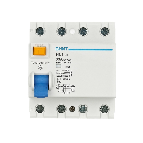 Imagine Intrerupator diferential RCCB 25A 4P 30mA 6kA tip AC, Chint