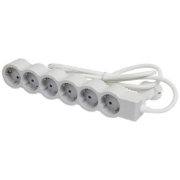 Imagine Prelungitor 6 prize Schuko 3x1,5mm² 5m alb-gri – LEGRAND | 694572
