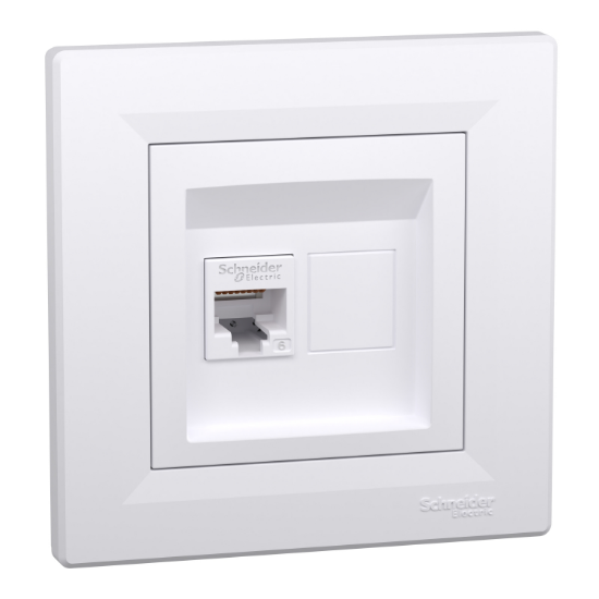 Imagine Priză date RJ45 Cat6 alb Asfora - SCHNEIDER