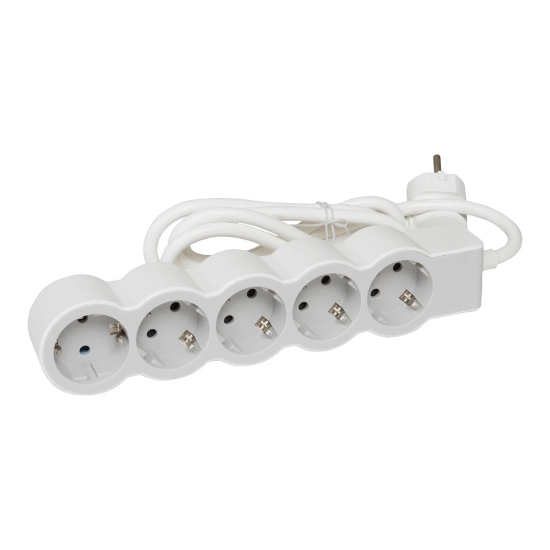 Imagine Prelungitor 5 prize Schuko 3x1,5mm² 1,5m alb-gri – LEGRAND | 694555