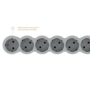 Imagine Prelungitor 5 prize Schuko 3x1,5mm² 1,5m alb-gri – LEGRAND | 694555