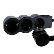 Imagine Prelungitor 3 prize Schuko 3x1,5mm² 3m negru – LEGRAND | 694560