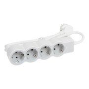 Imagine Prelungitor 4 prize Schuko 3x1,5mm² 3m alb-gri – LEGRAND | 694561