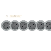 Imagine Prelungitor 5 prize Schuko 3x1,5mm² 3m alb-gri – LEGRAND | 694563