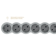 Imagine Prelungitor 3 prize Schuko 3x1,5mm² 5m alb-gri – LEGRAND | 694567
