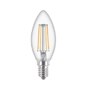 Imagine Bec LED filament lumanare 4.3-40W E14 827, Corepro, Philips