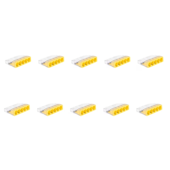 Imagine Clemă legătură 5 conductoare FY 0,5-2,5 mm², set 10 buc – WAGO | 2273-205