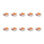 Imagine Clemă legătură 2 conductoare FY/MYF 0,2-4 mm², set 10 buc – WAGO | 221-412