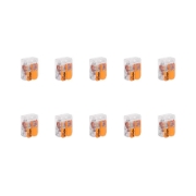 Imagine Clemă legătură 2 conductoare FY/MYF 0,2-4 mm², set 10 buc – WAGO | 221-412
