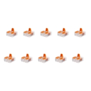 Imagine Clemă legătură 3 conductoare FY/MYF 0,2-4 mm², set 10 buc – WAGO | 221-413