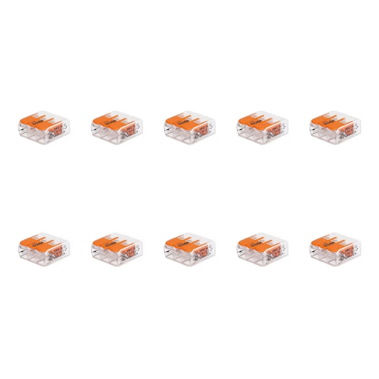 Imagine Clemă legătură 3 conductoare FY/MYF 0,2-4 mm², set 10 buc – WAGO | 221-413