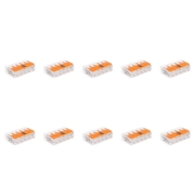 Imagine Clemă legătură 5 conductoare FY/MYF 0,2-4 mm², set 10 buc – WAGO | 221-415