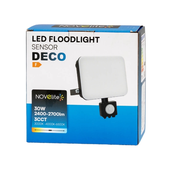 Imagine Proiector senzor LED Deco 30W 3CCT IP65-Novelite