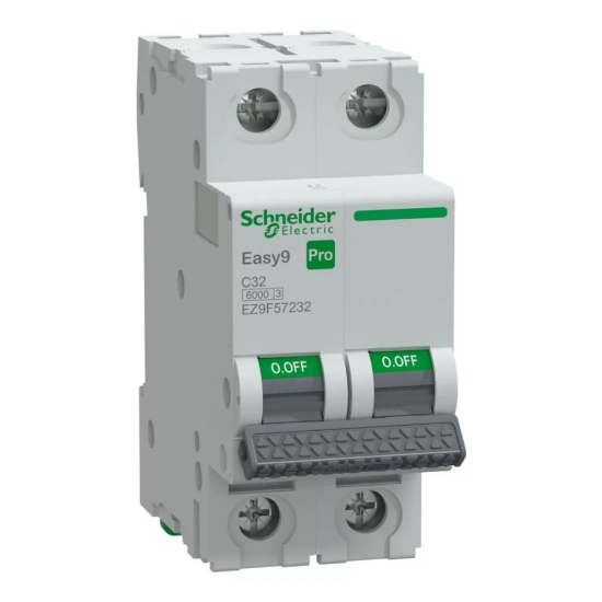 Imagine Întrerupător automat Easy9 PRO 32A 2P curba C 6kA – SCHNEIDER | EZ9F57232