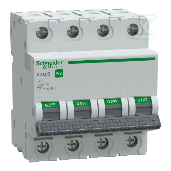 Imagine Întrerupător automat Easy9 PRO 63A 4P curba C 6kA – SCHNEIDER | EZ9F57463