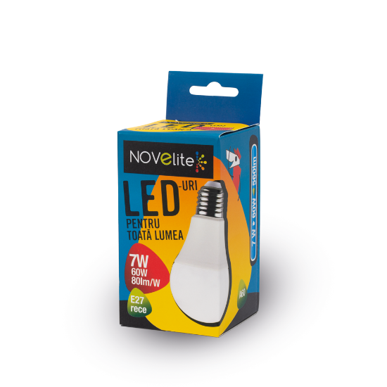 Imagine Bec LED A60 7W E27 6400K – NOVELITE