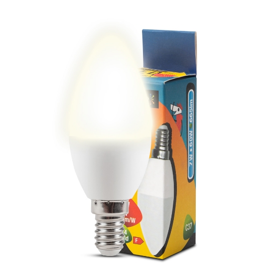 Imagine Bec LED LUMANARE 7W E14 3000K – NOVELITE