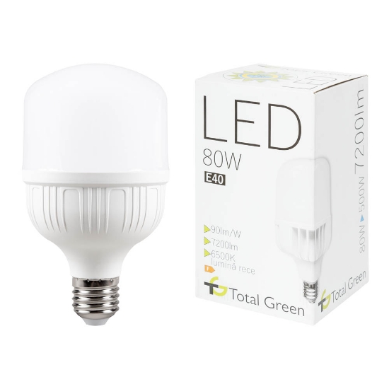 Imagine Bec Led 80W E40 6500K, Total Green