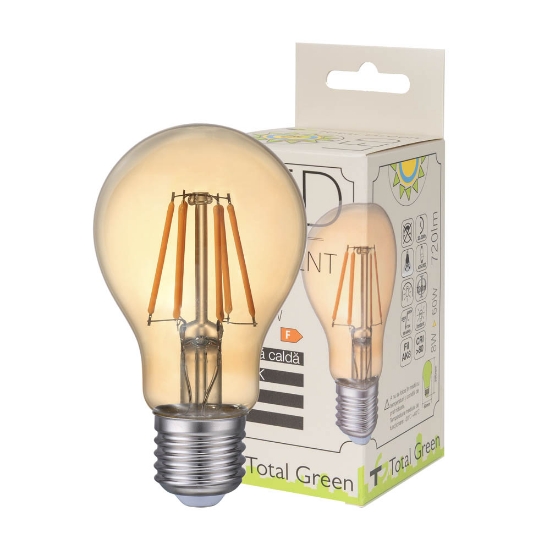 Imagine Bec LED EVO17 Filament A60 8W E27 2200K Auriu