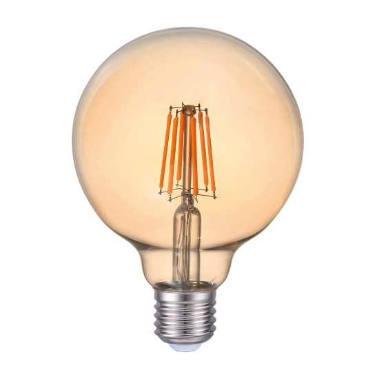 Imagine Bec LED EVO17 Filament G95 6W E27 2200K Auriu